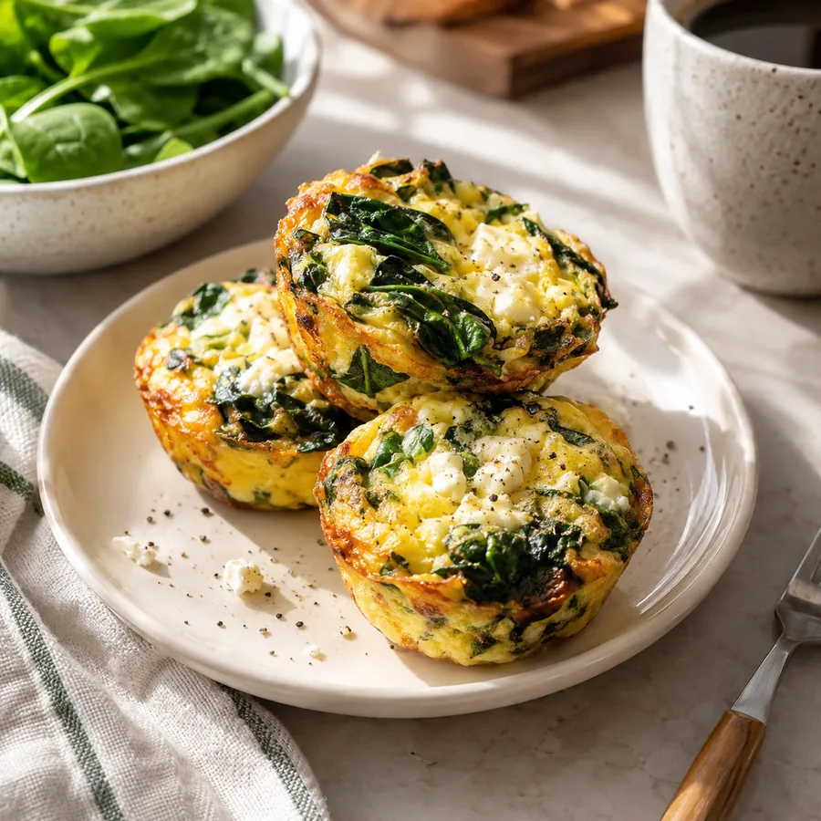 Spinach and Feta Egg Muffins